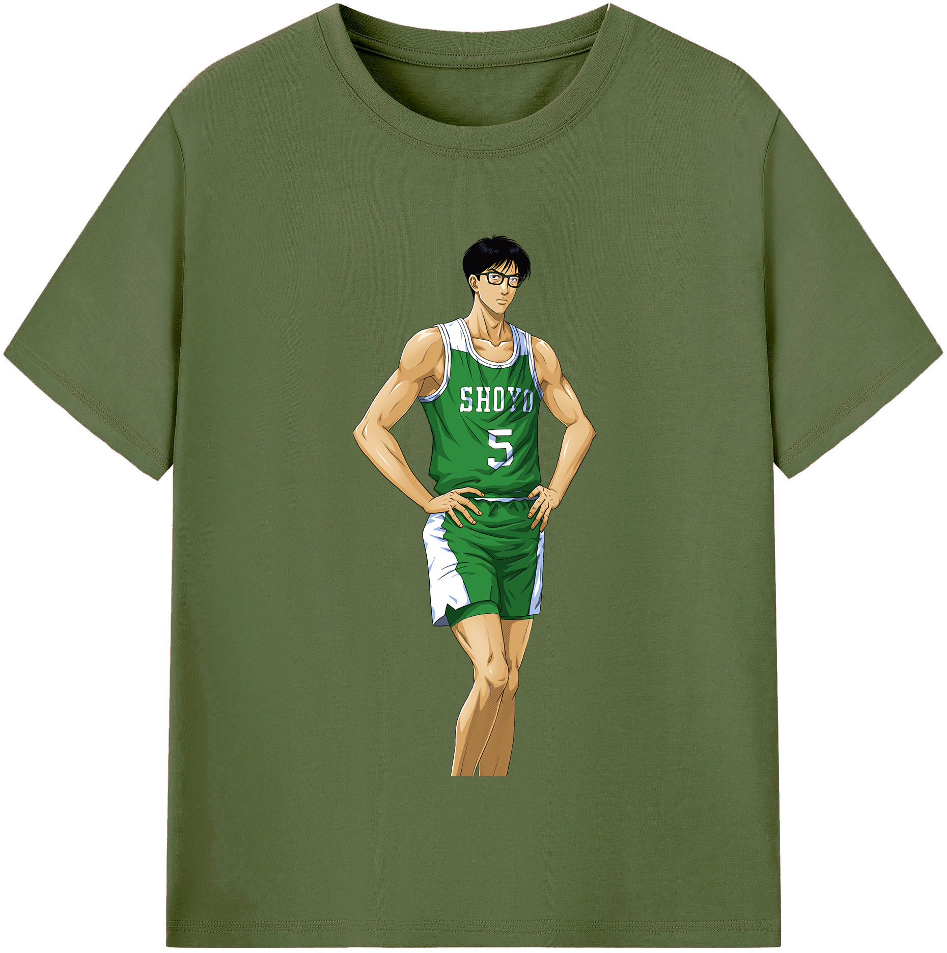 SLAM DUNK／スラムダンク 綿100％半袖Tシャツ（フロントプリント）